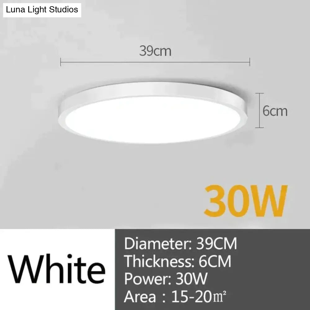 Led Ceiling Lamp Round Led Light 15W 20W 30W 50W Kitchen Luminaria Room Lights Modern Fixture