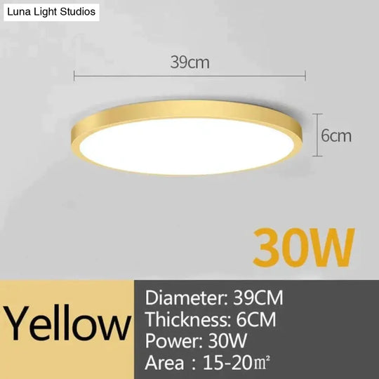 Led Ceiling Lamp Round Led Light 15W 20W 30W 50W Kitchen Luminaria Room Lights Modern Fixture