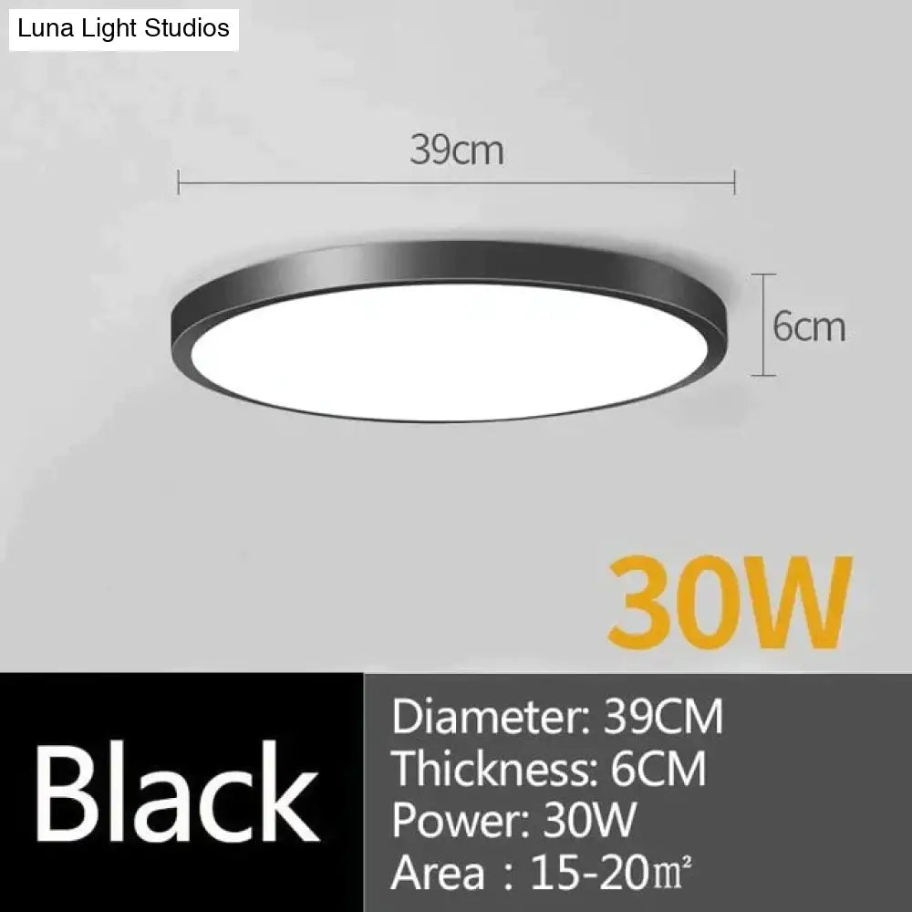 Led Ceiling Lamp Round Led Light 15W 20W 30W 50W Kitchen Luminaria Room Lights Modern Fixture