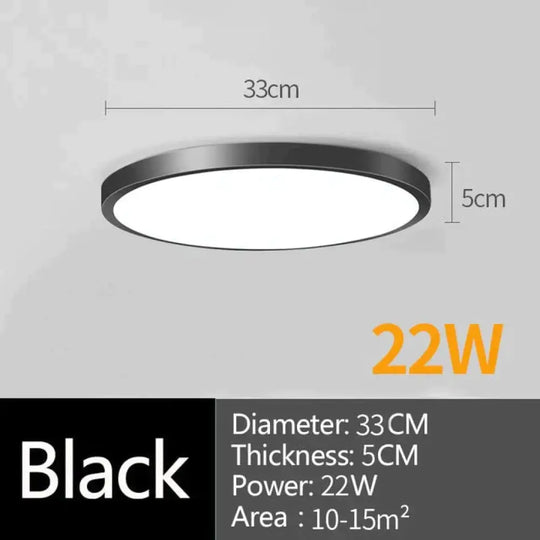 Led Ceiling Lamp Round Led Light 15W 20W 30W 50W Kitchen Luminaria Room Lights Modern Fixture