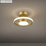 Led Ceiling Lamp With Copper Corridor