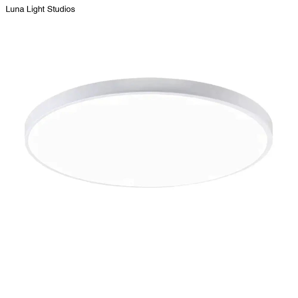 Led Ceiling Light Acryl Alloy Modern Lamp Living Room Lighting Round & Square 3Cm Super Thin For