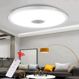 Led Ceiling Light Bluetooth And Music With Colourful Dimmer Rgb Remote Control For Living Room