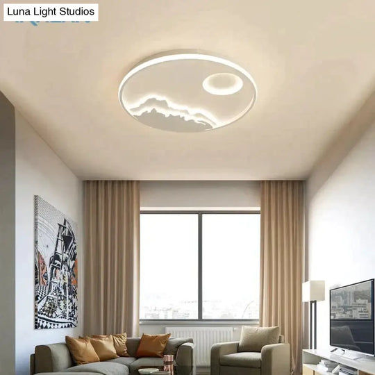 Led Ceiling Light Modern Nature Sunrise Design For Living Room Bedroom Kitchen Dining Lighting