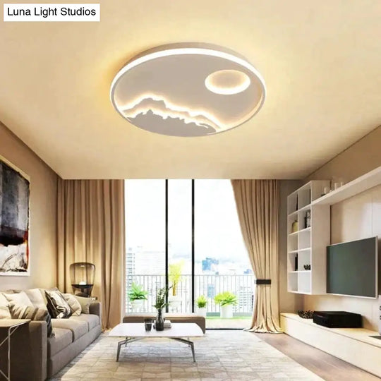 Led Ceiling Light Modern Nature Sunrise Design For Living Room Bedroom Kitchen Dining Lighting