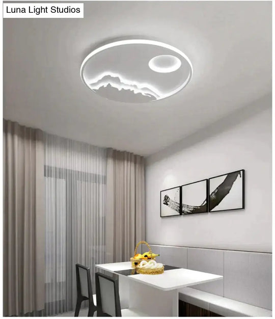 Led Ceiling Light Modern Nature Sunrise Design For Living Room Bedroom Kitchen Dining Lighting