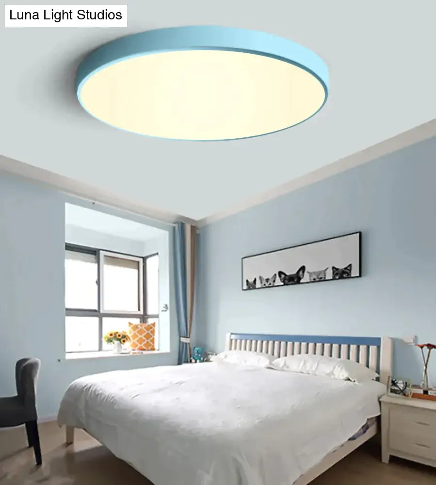 Led Ceiling Light Modern Panel Lamp Lighting Fixture Surface Mount Flush Remote Control