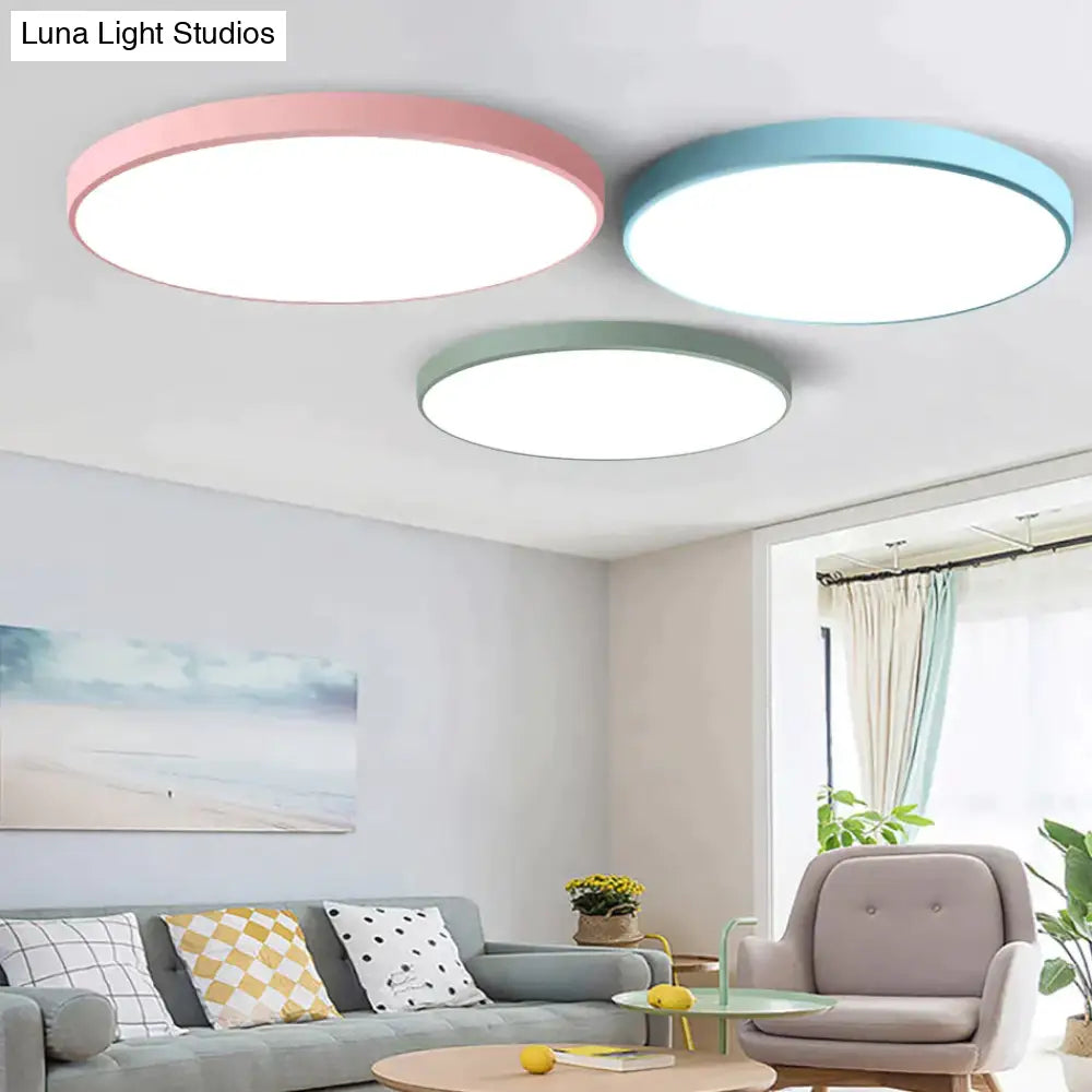 Led Ceiling Light Modern Panel Lamp Lighting Fixture Surface Mount Flush Remote Control