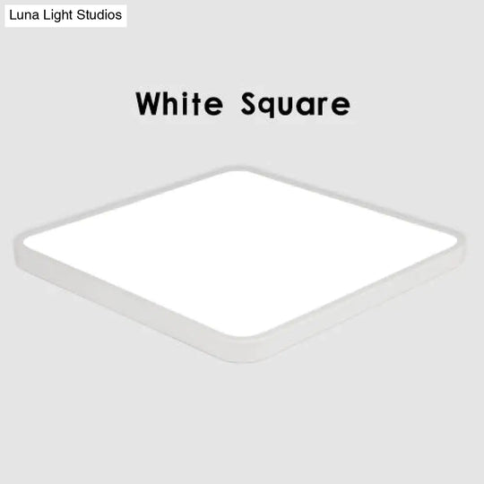 Led Ceiling Light Modern Panel Lamp Lighting Fixture Surface Mount Flush Remote Control White Square