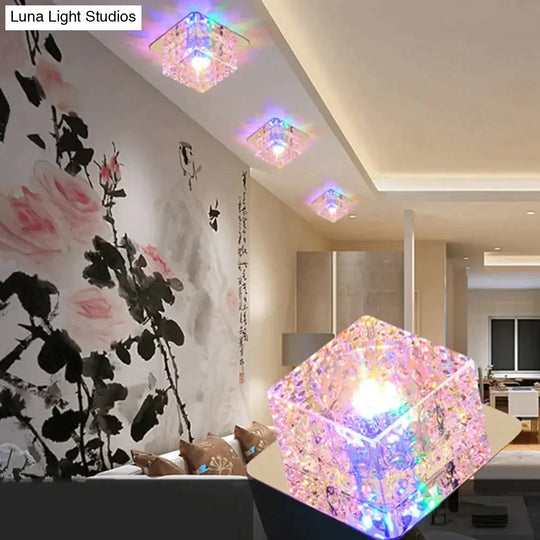 Led Ceiling Light Surface Mounted Crystal Aisle Lamp Lustre Modern For Living Room Indoor Bedroom