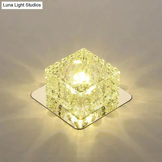 Led Ceiling Light Surface Mounted Crystal Aisle Lamp Lustre Modern For Living Room Indoor Bedroom