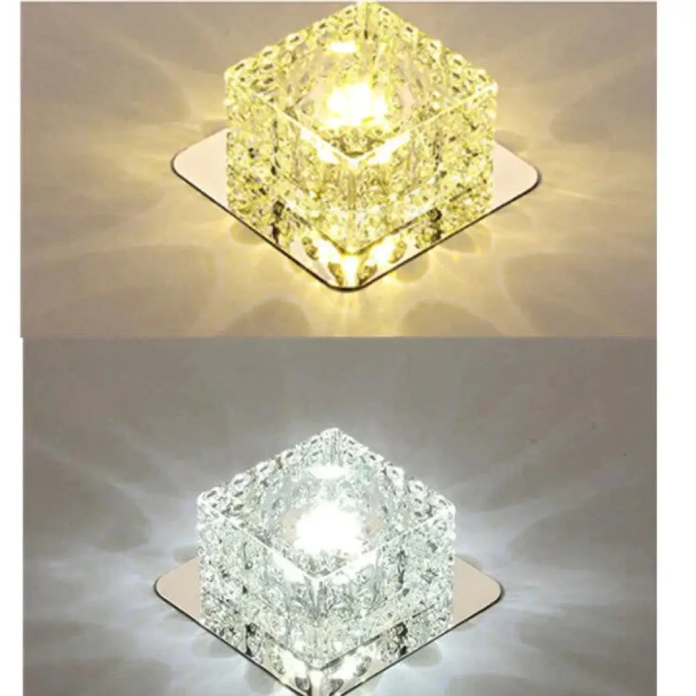 Led Ceiling Light Surface Mounted Crystal Aisle Lamp Lustre Modern For Living Room Indoor Bedroom