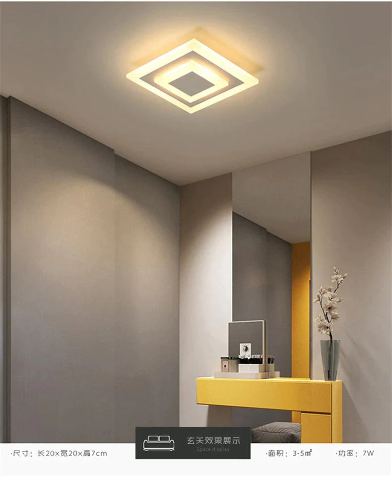 LED Ceiling Lights lampara techo dormitorio Dimmable Surface Mount Flush For Kitchen Corridor Bathroom Study Modern plafon led