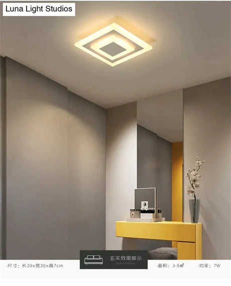 Led Ceiling Lights Lampara Techo Dormitorio Dimmable Surface Mount Flush For Kitchen Corridor