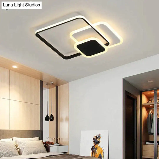 Led Ceiling Lights Living Room Bedroom Round Square Design Lighting Fixtures Dimmable Modern Dome