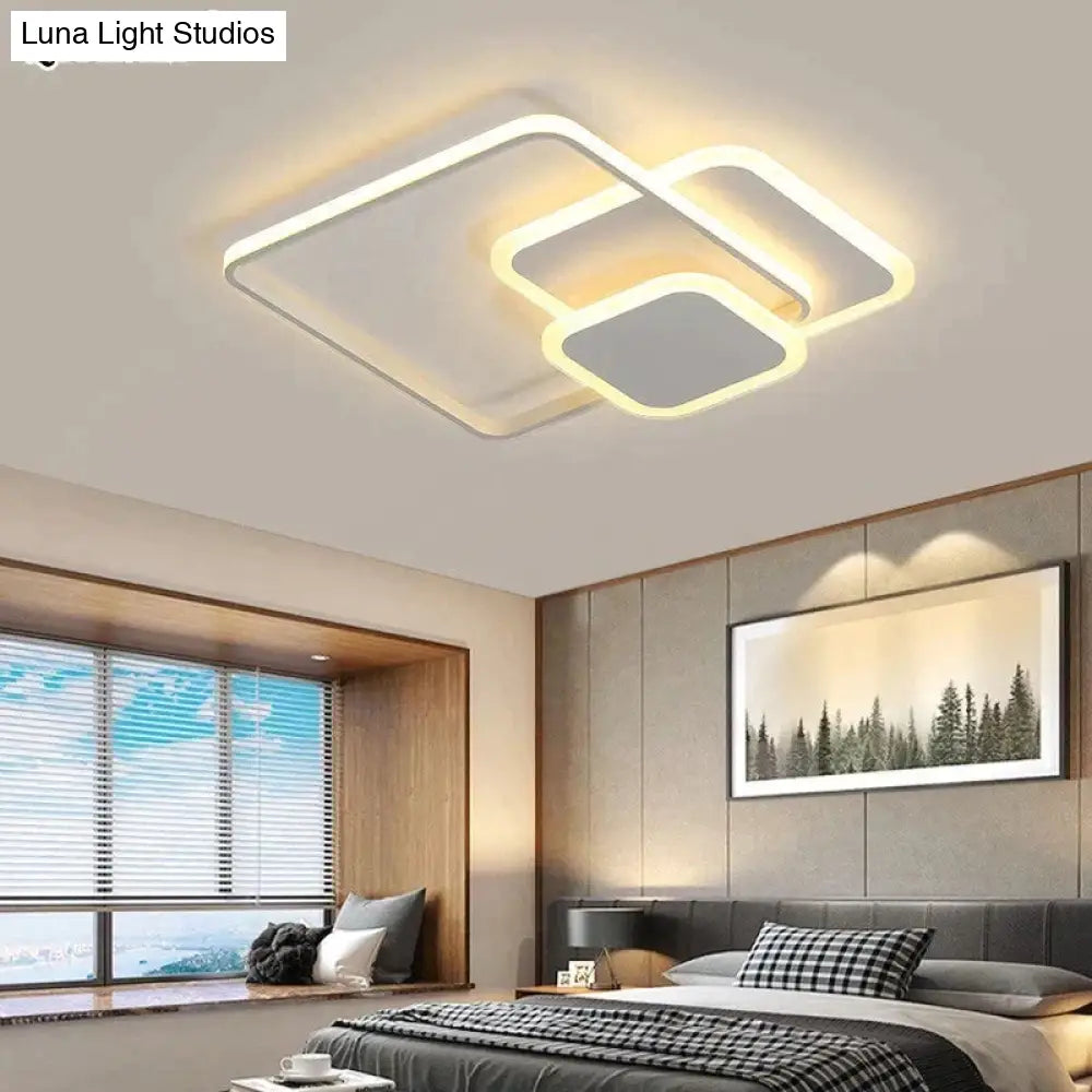 Led Ceiling Lights Living Room Bedroom Round Square Design Lighting Fixtures Dimmable Modern Dome