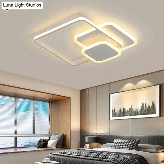 Led Ceiling Lights Living Room Bedroom Round Square Design Lighting Fixtures Dimmable Modern Dome