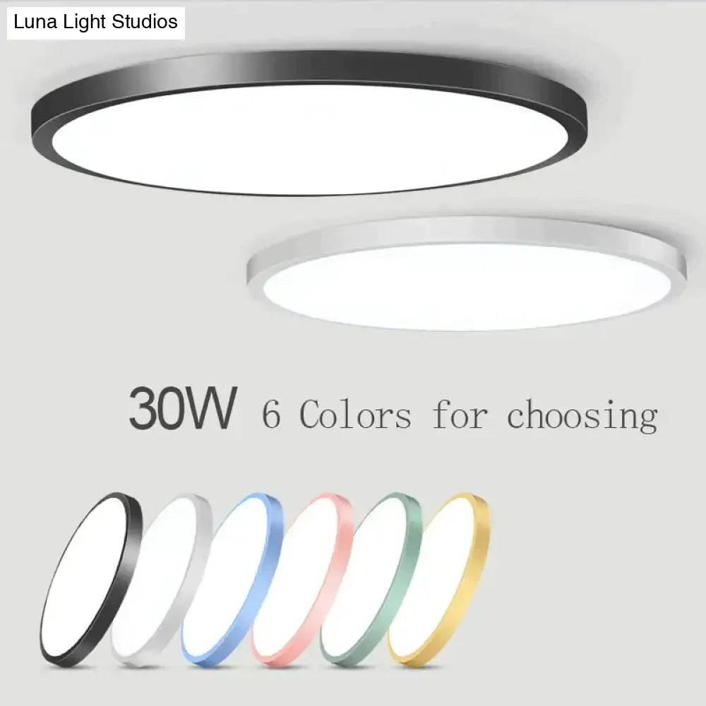 Led Ceiling Lights Modern Leds Lamp Light Fixtures Round Panel Lamps 12W 24W For Living Room Kitchen