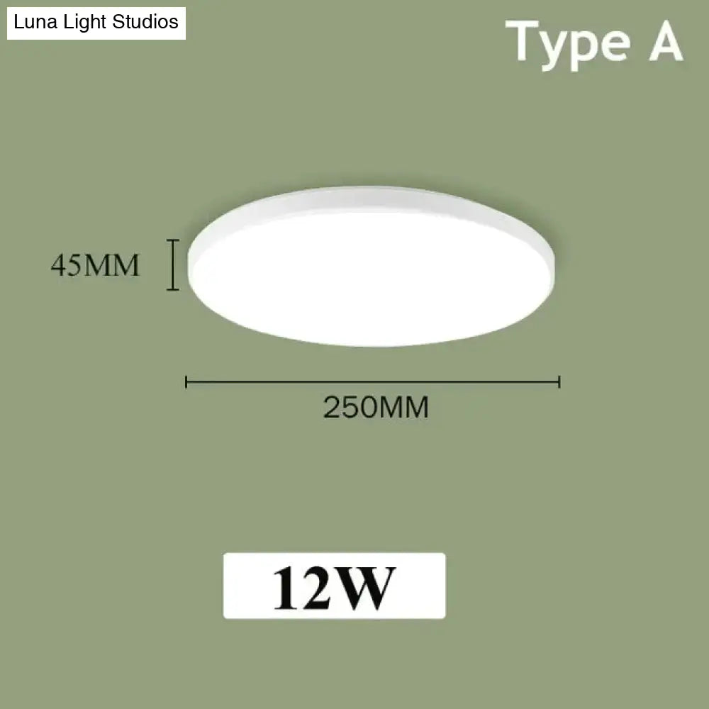 Led Ceiling Lights Modern Leds Lamp Light Fixtures Round Panel Lamps 12W 24W For Living Room Kitchen