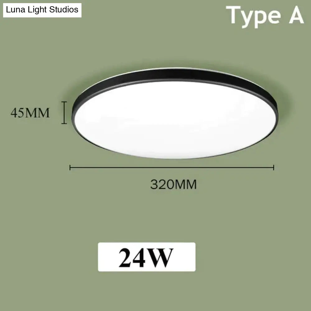 Led Ceiling Lights Modern Leds Lamp Light Fixtures Round Panel Lamps 12W 24W For Living Room Kitchen