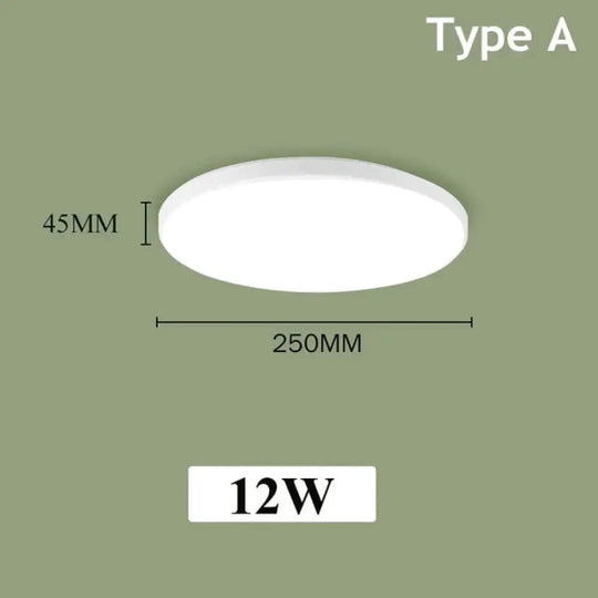 Led Ceiling Lights Modern Leds Lamp Light Fixtures Round Panel Lamps 12W 24W For Living Room