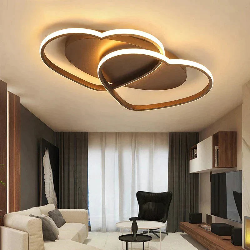 Led Chandelier Ceiling Lamp Modern Lighting Plafondlamp Heart-Shaped Light For Living Room Kidsroom