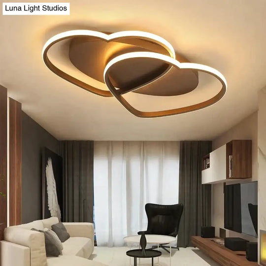 Led Chandelier Ceiling Lamp Modern Lighting Plafondlamp Heart-Shaped Light For Living Room Kidsroom