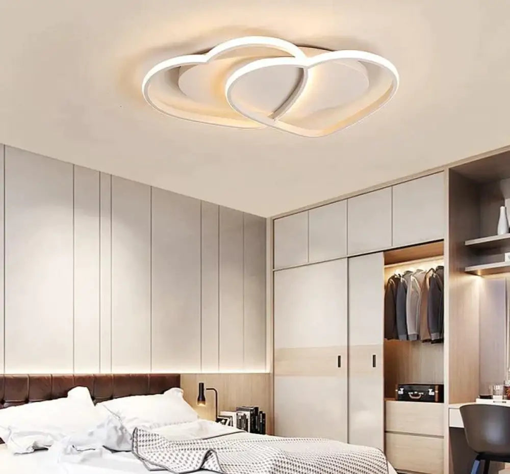 Led Chandelier Ceiling Lamp Modern Lighting Plafondlamp Heart-Shaped Light For Living Room Kidsroom