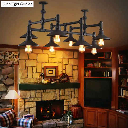 Led E27 Rustic Iron Pipe Led Lamp.led Light.pendant Lights.led Pendant Lamp For Foyer Dinning Room