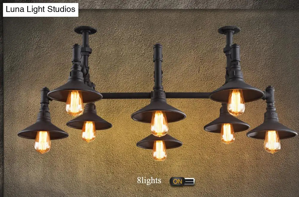 Led E27 Rustic Iron Pipe Led Lamp.led Light.pendant Lights.led Pendant Lamp For Foyer Dinning Room