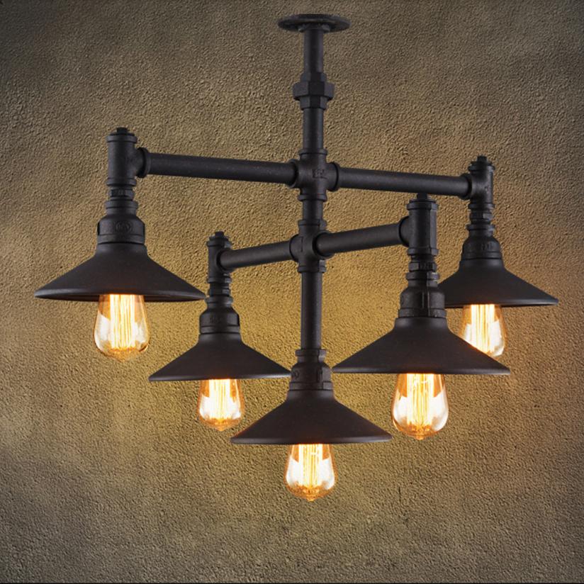 led e27 Rustic Iron Pipe LED Lamp.LED Light.Pendant Lights.LED Pendant Light.Pendant Lamp For Foyer Dinning Room Bar Store