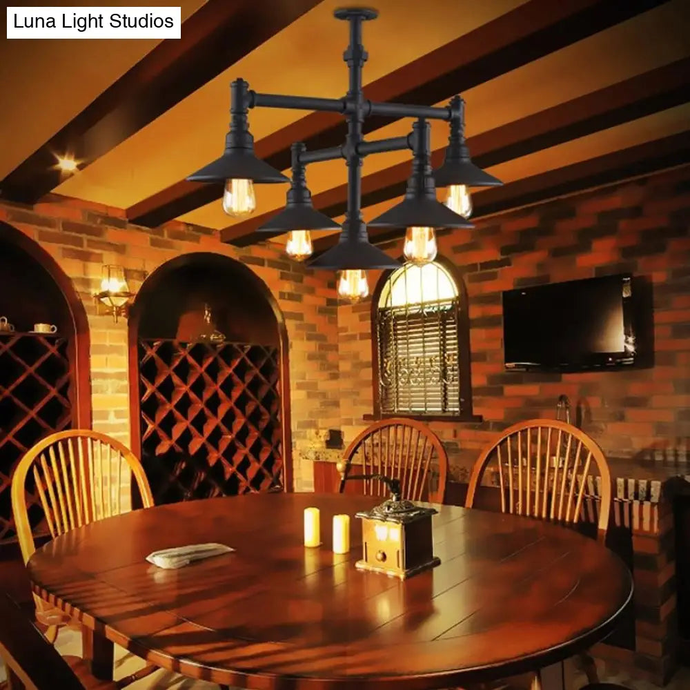 Led E27 Rustic Iron Pipe Led Lamp.led Light.pendant Lights.led Pendant Lamp For Foyer Dinning Room