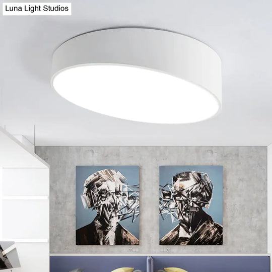 Led Flush Ceiling Light With Stylish Nordic Design And Acrylic Shade - Perfect For Bedrooms