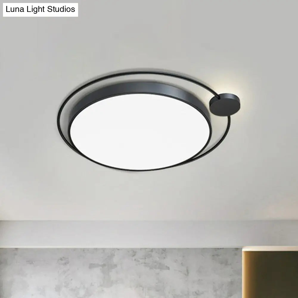 Led Flush Mount Ceiling Light With Acrylic Simplicity