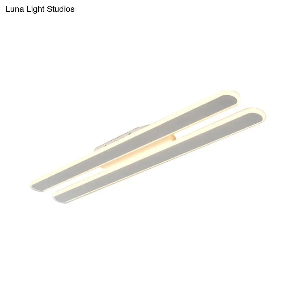 Led Flush Mount Light With Acrylic Shade - 3 Sizes & Warm/White Options