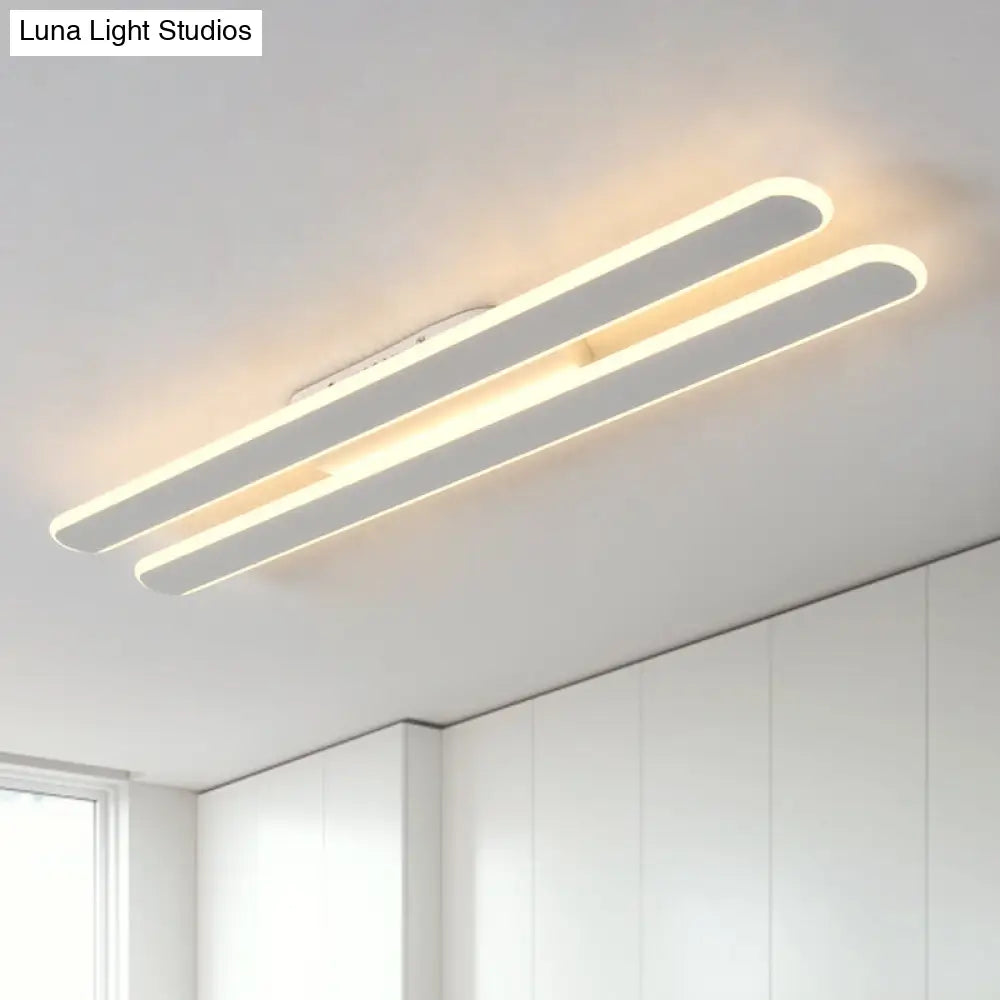 Led Flush Mount Light With Acrylic Shade - 3 Sizes & Warm/White Options