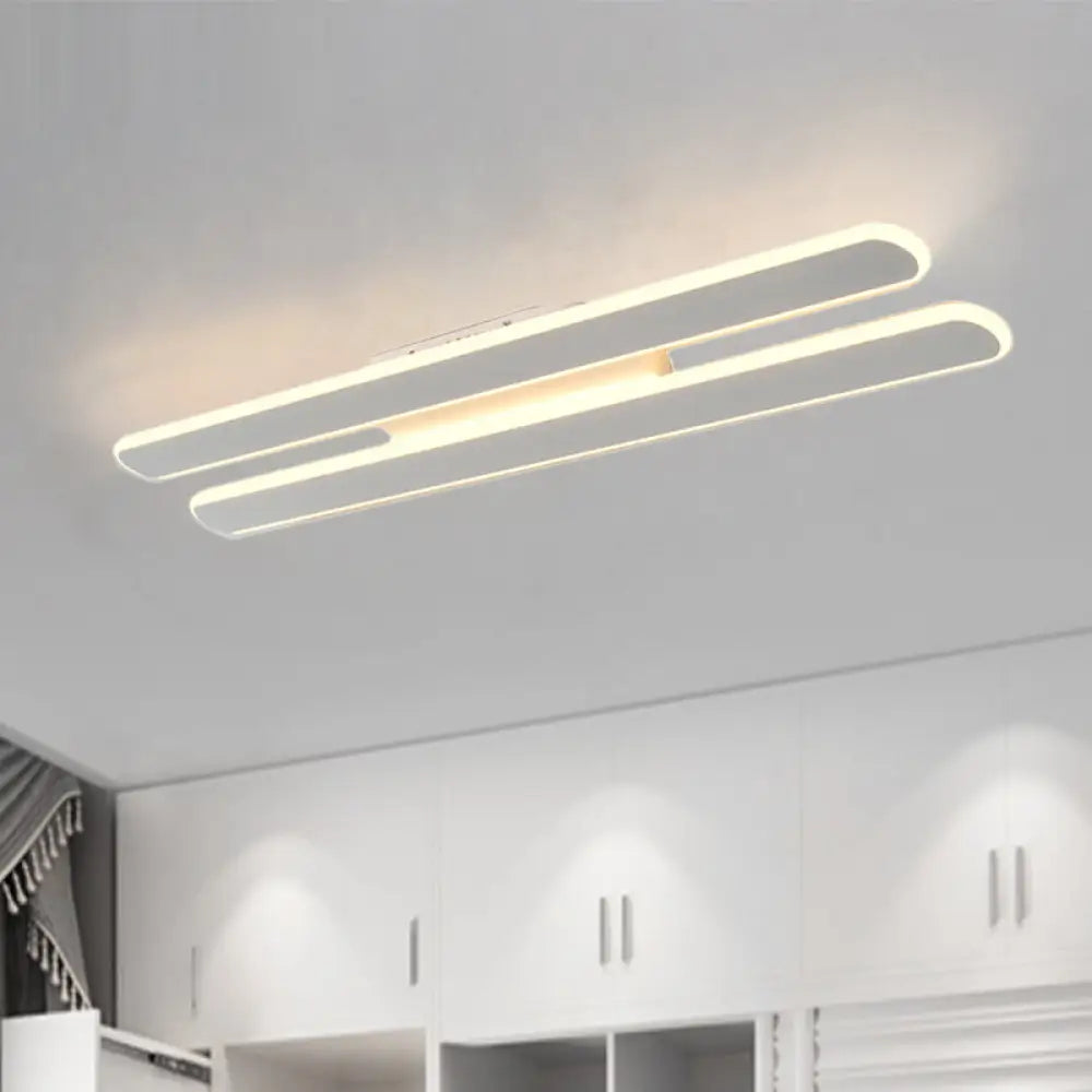 Led Flush Mount Light With Acrylic Shade - 3 Sizes & Warm/White Options Beige / White 18’