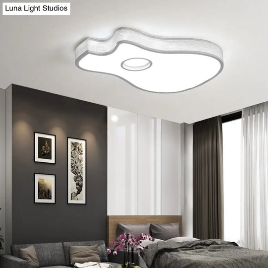 Led Guitar-Shaped Ceiling Light For Kids Rooms White / 18