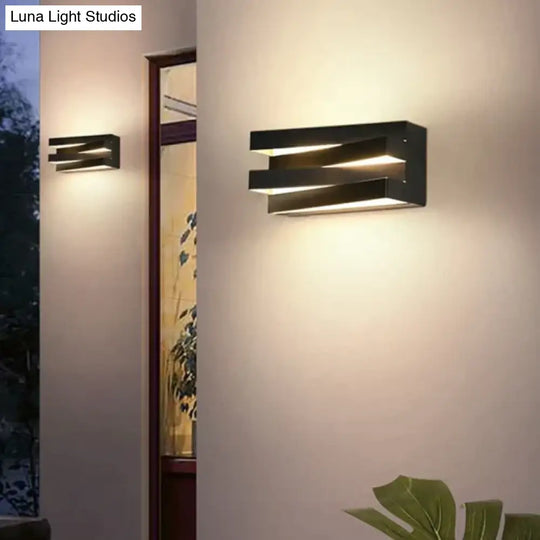 Led Light Outdoor Garden House Lighting Alumunim Ip65 Wall Lamp Villa Porch Gate 110V-260V Sconce