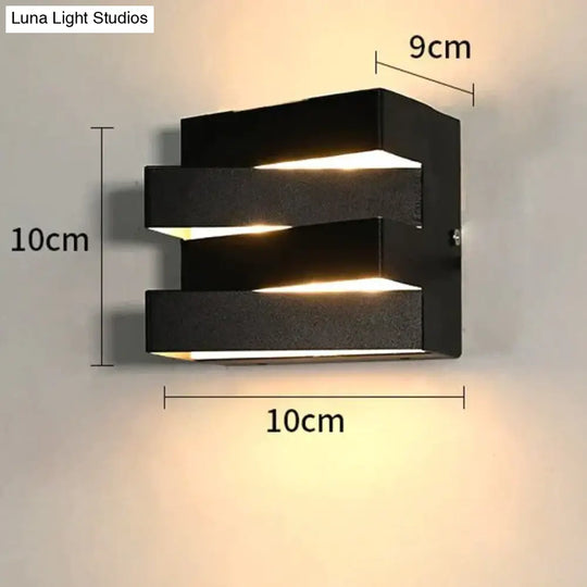 Led Light Outdoor Garden House Lighting Alumunim Ip65 Wall Lamp Villa Porch Gate 110V-260V Sconce