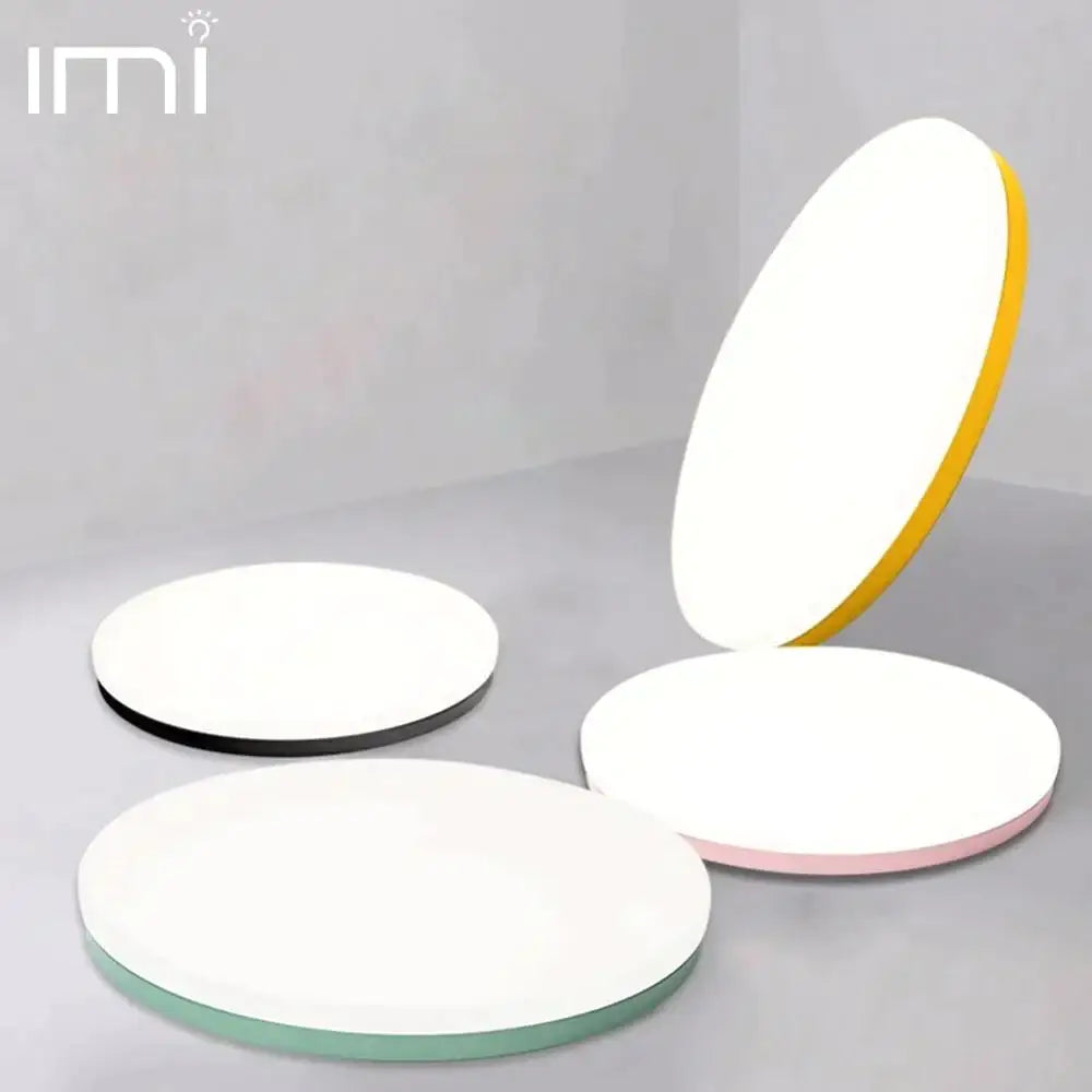 Led Macaron Ceiling Light Lamp Modern Panel Fixture Bedroom Children Remote Living Room Hall