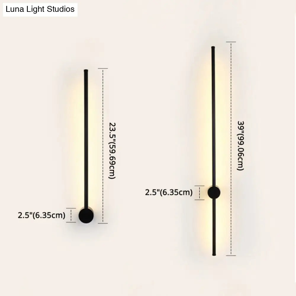 Led Metal Wall Sconce - Modern Minimalist Indoor Lighting