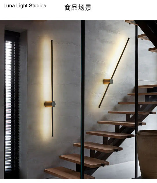 Led Metal Wall Sconce - Modern Minimalist Indoor Lighting