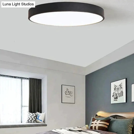 Led Modern Ceiling Lamp Acryl Round 5Cm Super Thin Surface Mount Dia 30Cm Light For Living Room