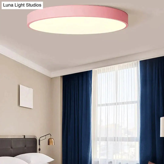 Led Modern Ceiling Lamp Acryl Round 5Cm Super Thin Surface Mount Dia 30Cm Light For Living Room