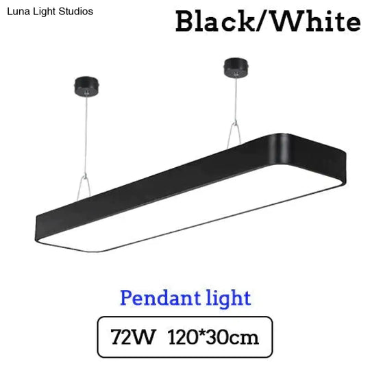 Led Modern Ceiling Light Lam Surface Mount Flush Panel Rectangle Lighting