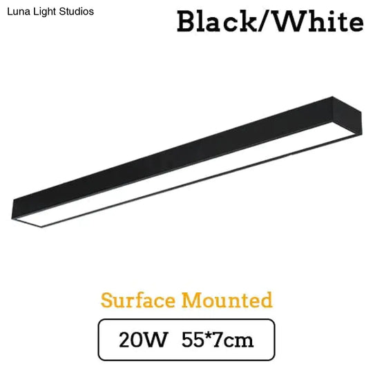 Led Modern Ceiling Light Lam Surface Mount Flush Panel Rectangle Lighting