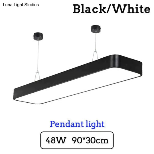 Led Modern Ceiling Light Lam Surface Mount Flush Panel Rectangle Lighting