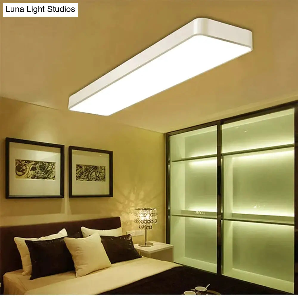 Led Modern Ceiling Light Lam Surface Mount Flush Panel Rectangle Lighting