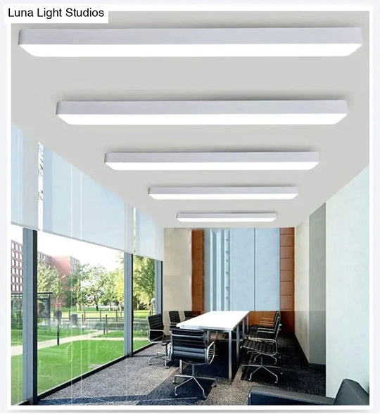 Led Modern Ceiling Light Lam Surface Mount Flush Panel Rectangle Lighting